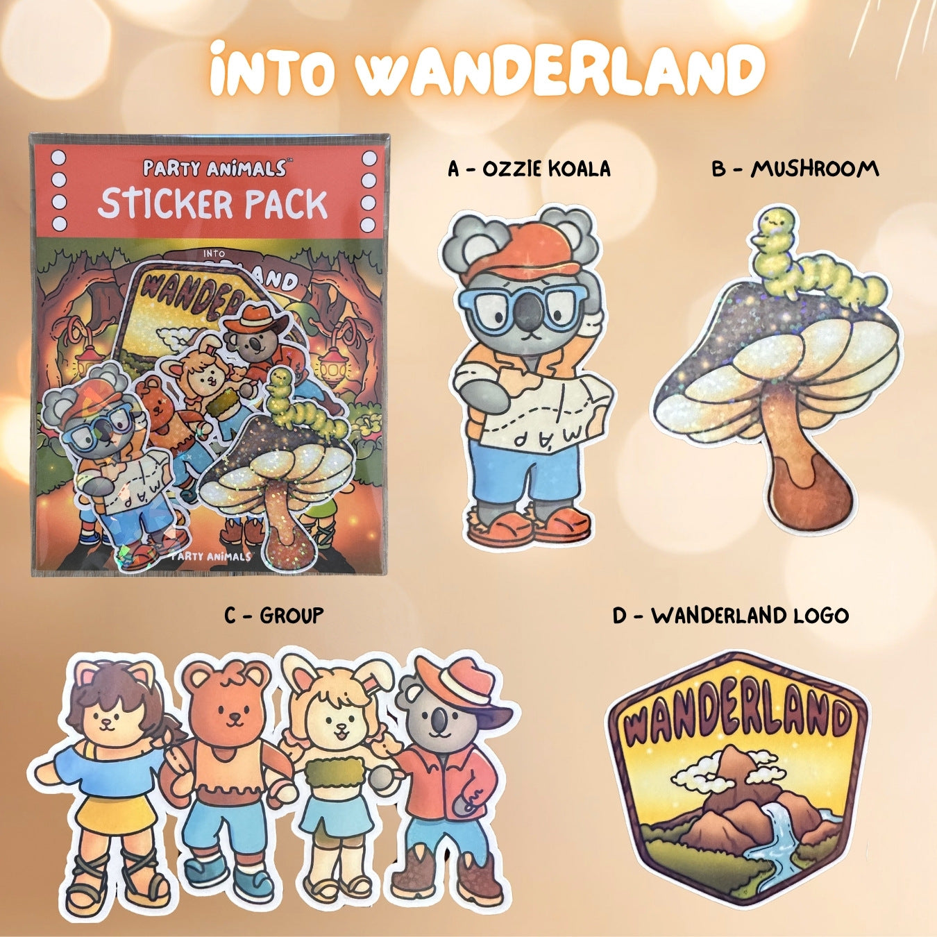 Into Wanderland Coloring Book (Gold Spiral-bound)