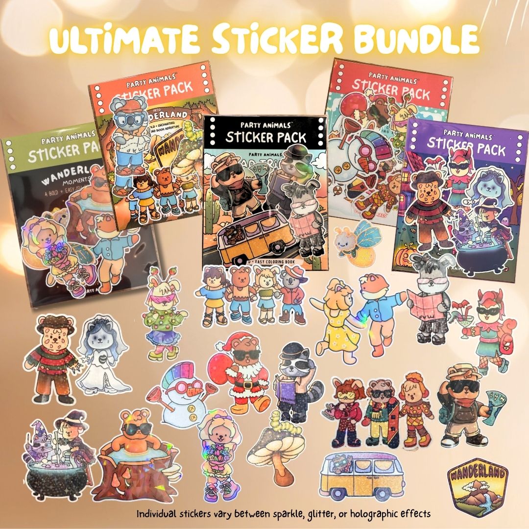 Party Animals Sticker Packs