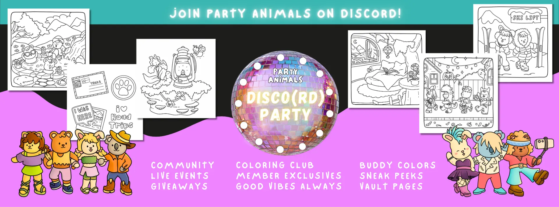 Join Party Animals on Discord — the Disco(rd) Party membership banner