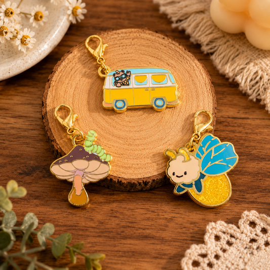 Party Animals Spiralbound Book Enamel Charms