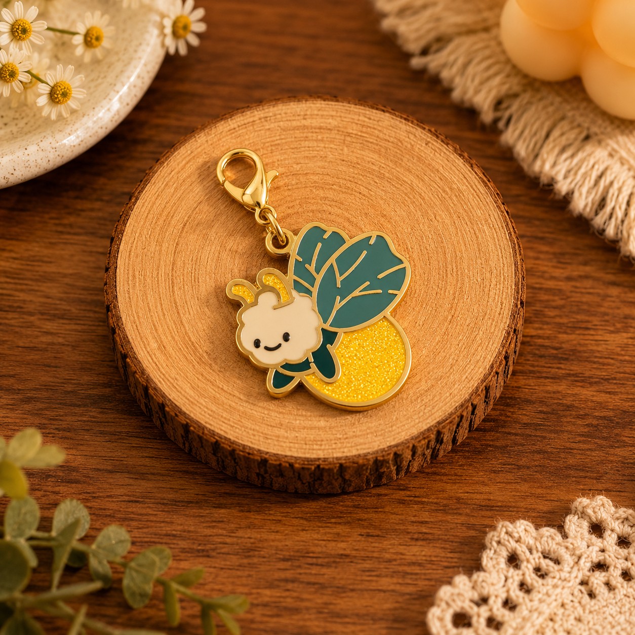 Party Animals Spiralbound Book Enamel Charms