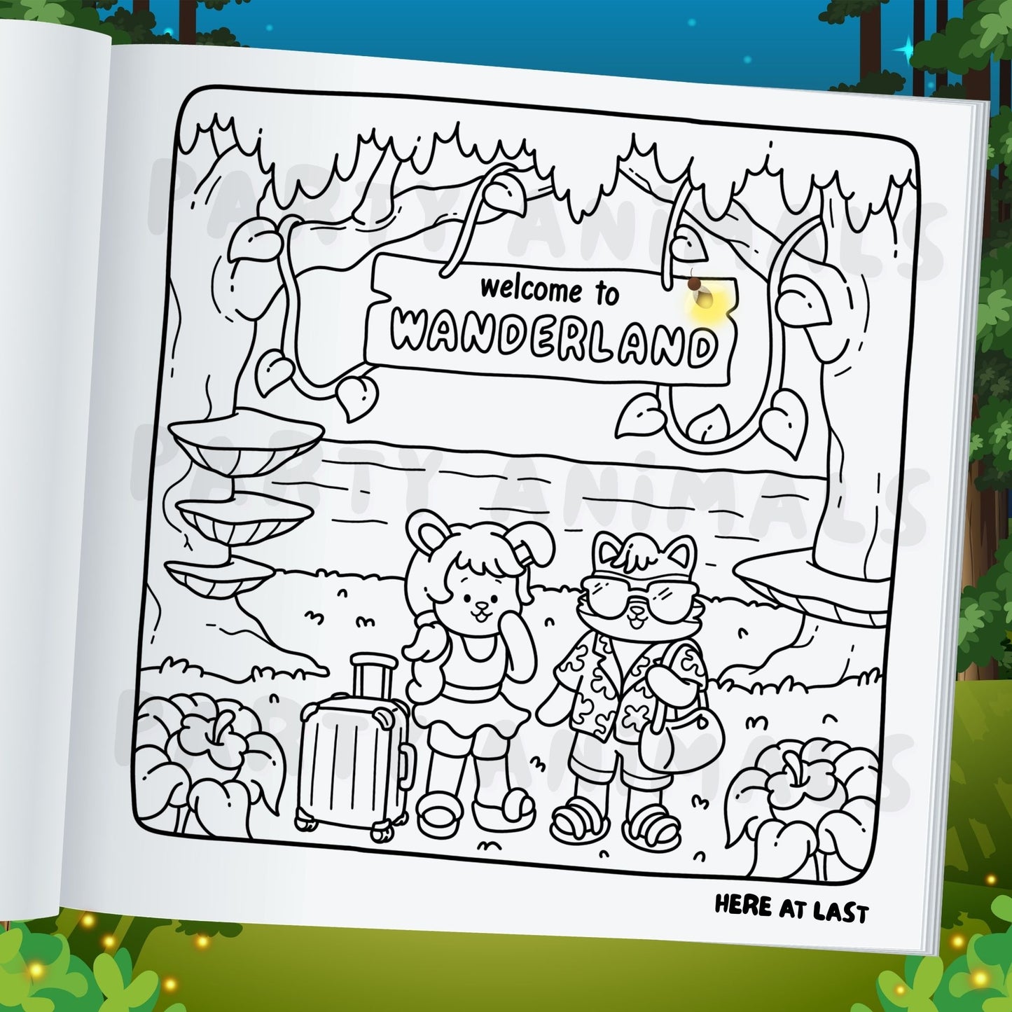 Into Wanderland Coloring Book (Gold Spiral-bound)