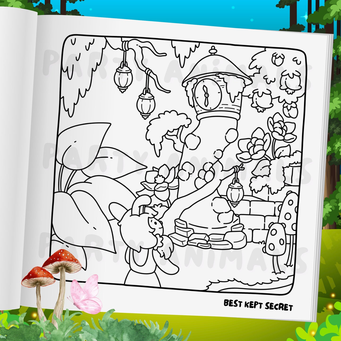 Into Wanderland Coloring Book (Gold Spiral-bound)