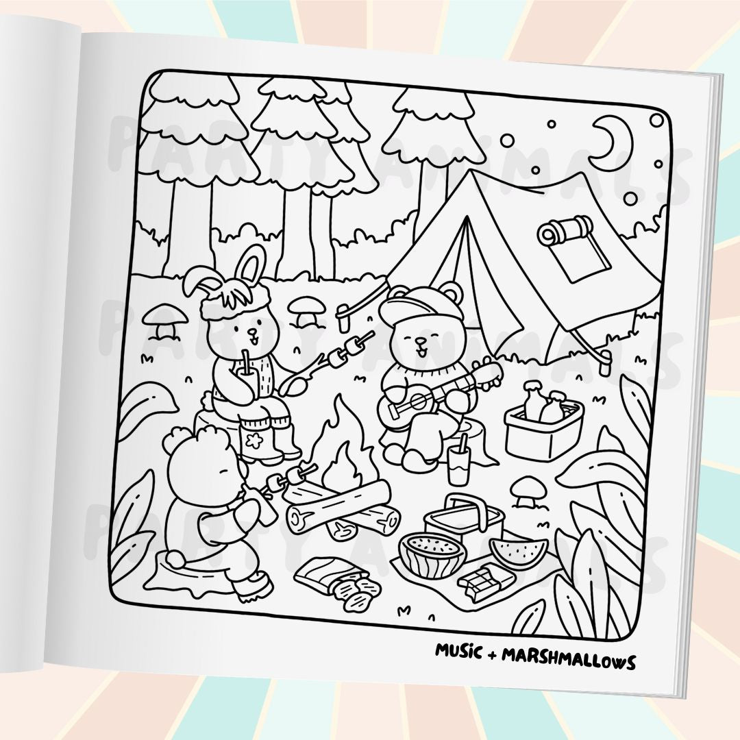Road Trippin' Coloring Book (Gold Spiral-bound w/Charm)