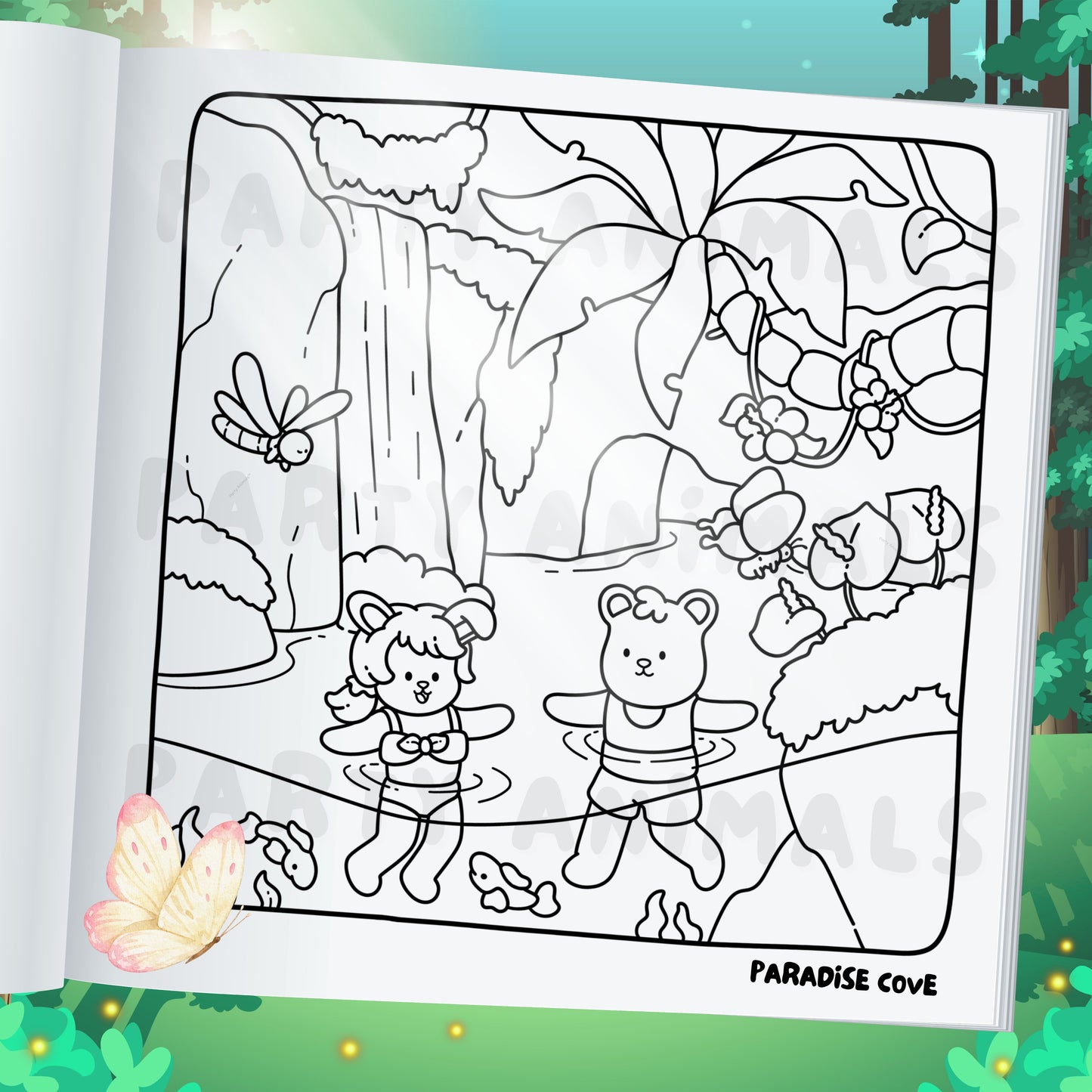 Into Wanderland Coloring Book (Gold Spiral-bound)