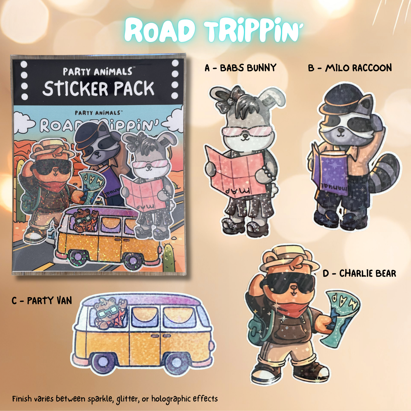 Party Animals Sticker Packs