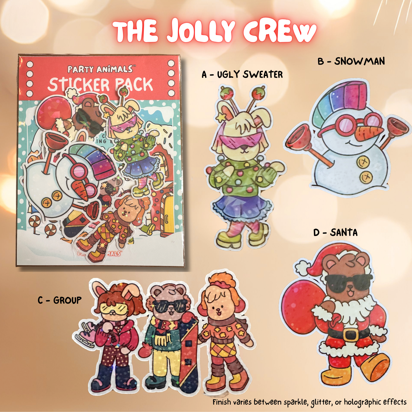 Party Animals Sticker Packs