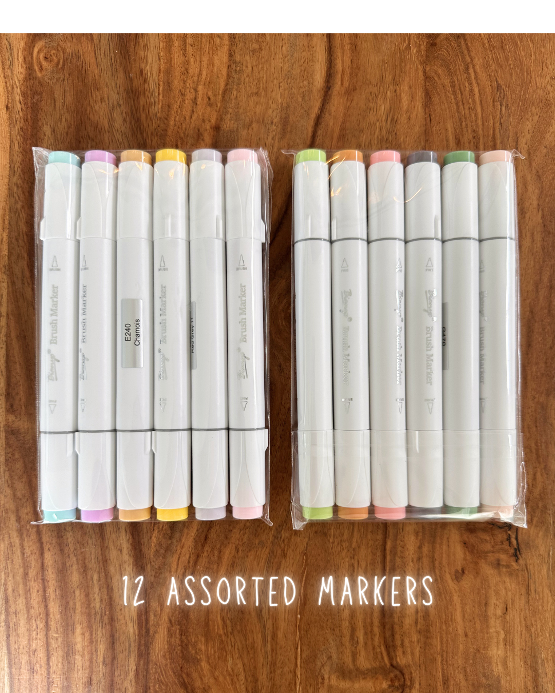 BUNDLE: Party Animals Swatch Cards + Bianyo Mystery Alcohol Marker Set – 6 or 12 Pack Dual Tip Markers
